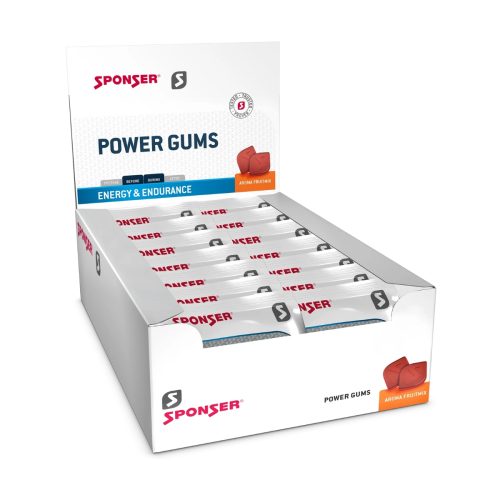 SPONSER, Sponser Power Gums Fruit Mix 20 x 75 g Energy Gummies Weiss, Herren, Größe: ONE SIZE