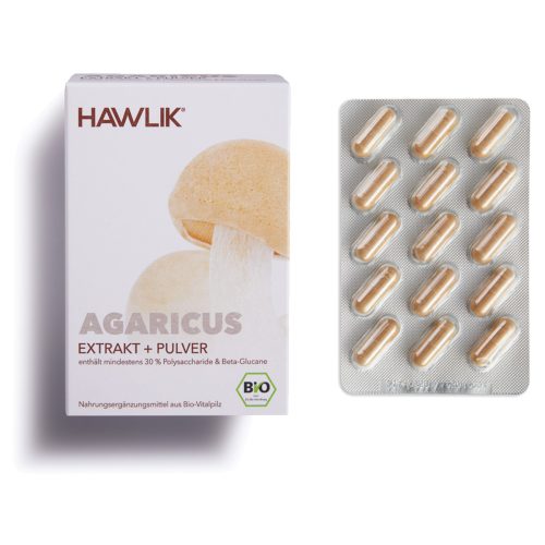 HAWLIK, HAWLIK Agaricus Extrakt + Pulver Kapseln (120 Stk)