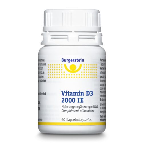 Burgerstein, Burgerstein Vitamin D3 2000 IE Kapseln (60 Stk)