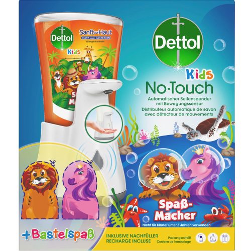 Dettol, Dettol Kids No-Touch Automatischer Seifenspender für Kinder inklusive Nachfüller Spass-Macher