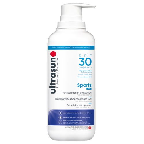 ultrasun, Ultrasun Sports Gel - Transparentes Sonnenschutzgel Spf30