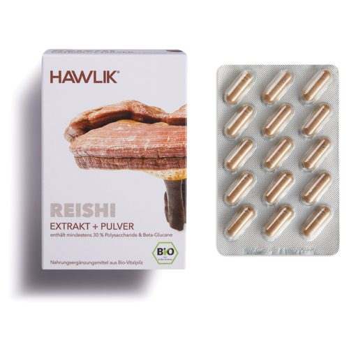 HAWLIK, HAWLIK Reishi Extrakt + Pulver Kapseln (120 Stk)