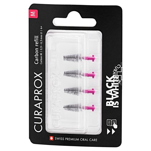 Curaprox, CURAPROX Black is white-CPS Carbon, Grösse M, refill (4 Stk)