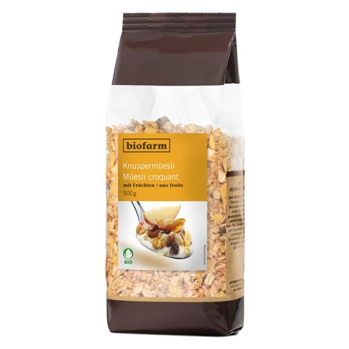 biofarm, biofarm Knuspermüesli mit Früchten Knospe (500g)