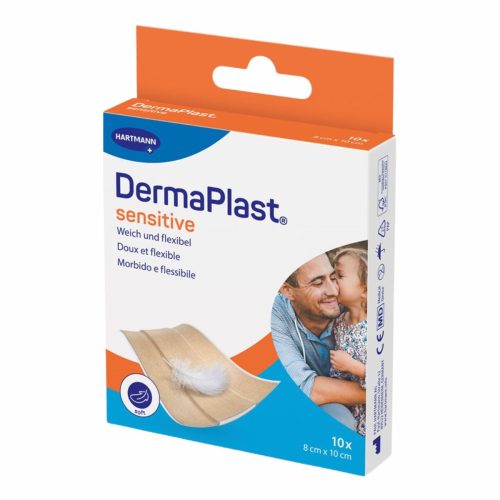 DERMAPLAST, DermaPlast sensitive Schnellverband, 8x10cm (10 Stk)