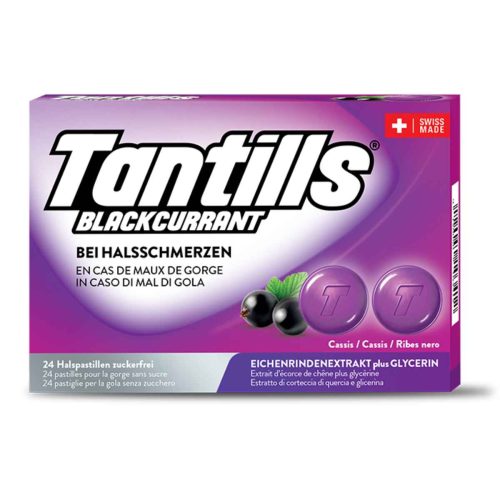 Tantills, Tantills Halspastillen Blackcurrant (24 Stk)