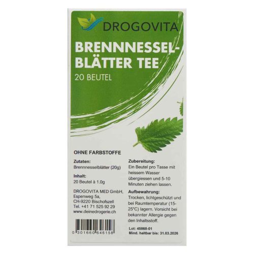 Drogovita, DROGOVITA Brennnessel Tee (20 Beutel)