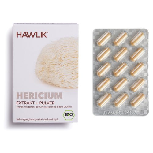 HAWLIK, HAWLIK Hericium Extrakt + Pulver Kapseln (60 Stk)