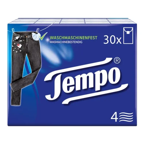 Tempo, Tempo Taschentücher 4-lagig 30 Stück à 10 Blatt