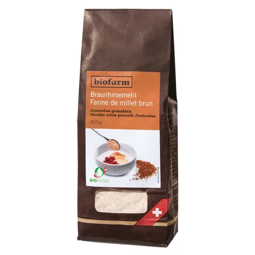 biofarm, biofarm Braunhirsemehl CH Knospe (400g)