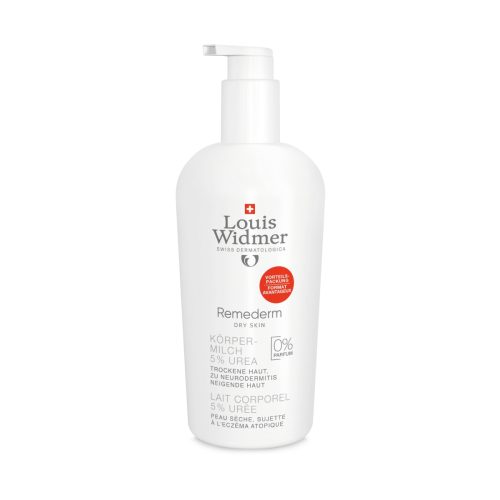 Louis Widmer, Louis Widmer Remederm Dry Skin Körpermilch 5% Urea unparfümiert (400ml)