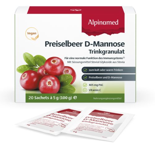 ALPINAMED, Alpinamed Preiselbeer D-Mannose Trinkgranulat (20x5g)