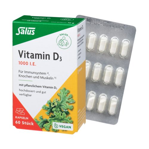 Salus, Salus Vitamin D3 1000 Vital Kapseln (60 Stk)
