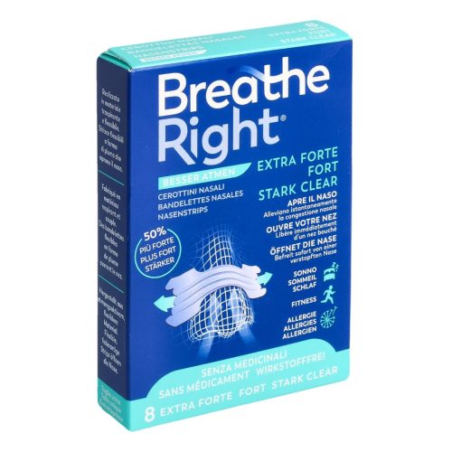 undefined, Breathe Right Nasenpflaster Extra Strength Clear 8 Stück