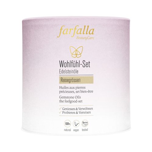 farfalla, farfalla Edelsteinöle Wohlfühl-Set, 7 x 10ml