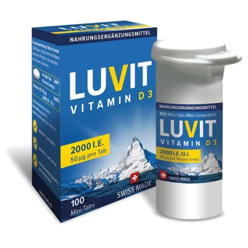 LUVIT, LUVIT VITAMIN D3 Mini-Tabs 2000 I.E. (100 Stk)