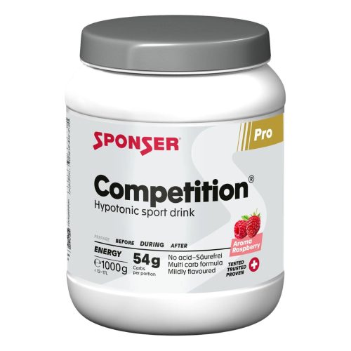SPONSER, Sponser Competition® Raspberry 1000 g Getränkepulver Weiss, Herren, Größe: 0