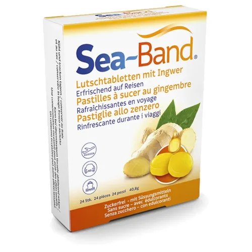 Sea-Band, Sea-Band Ingwer Lutschtabletten (24 Stk)