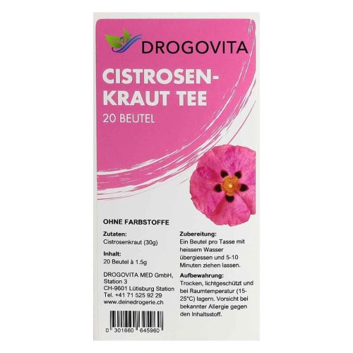 Drogovita, Drogovita Cistrosen Tee (20 Stück)