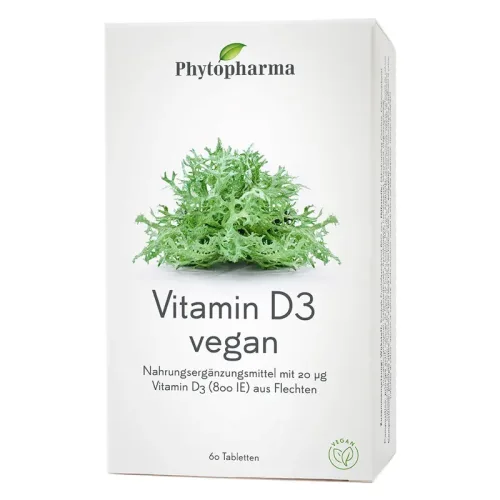 Phytopharma, Phytopharma Vitamin D3 Tabletten vegan (60 Stk)