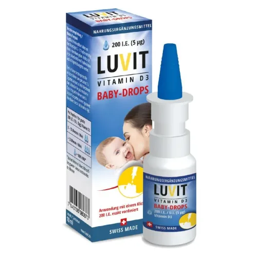 LUVIT, LUVIT Vitamin D3 Baby-Drops Tropfflasche (10ml)