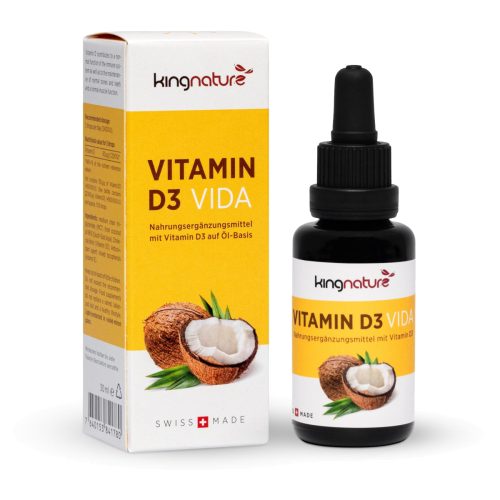 Kingnature, kingnature Vitamin D3 Vida Flasche (30ml)