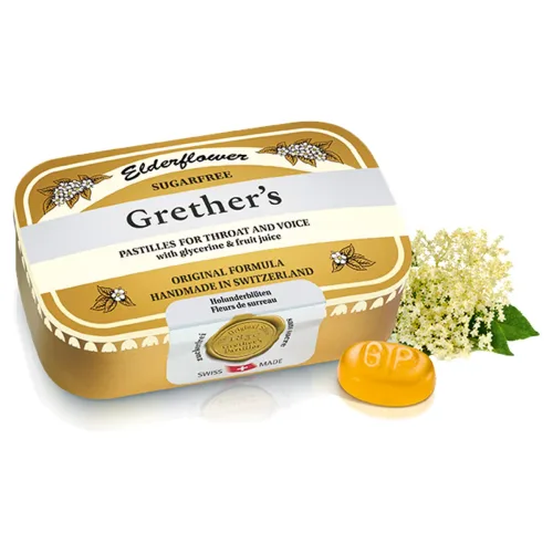 Grether's, Grether's Pastilles Elderflower zuckerfrei (110g)