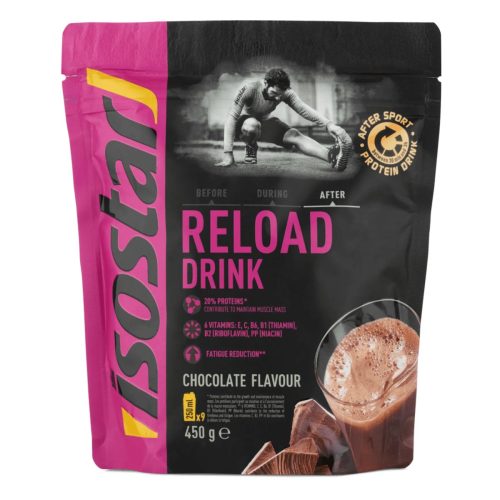 isostar, ISOSTAR Reload Drink Pulver Schokolade Beutel (450g)
