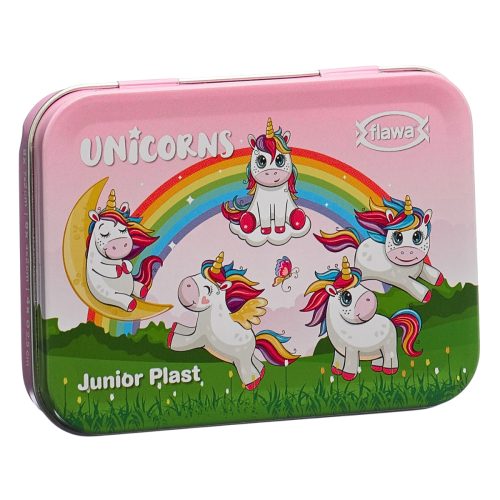 flawa, flawa Junior Plast Strips Unicorns Tin Box (20 Stk)