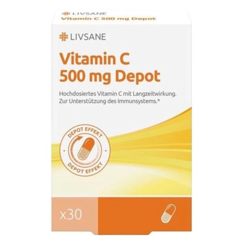 LIVSANE, LIVSANE Vitamin C Depot Kapsel 500 mg CH Version (30 Stück)