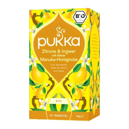 Pukka, Pukka Zitrone, Ingwer & Manukahonig Tee Bio (20 Beutel)
