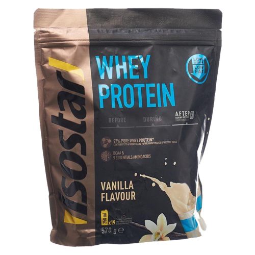 isostar, ISOSTAR Whey Protein Pulver Vanille Beutel (570g)