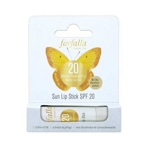 farfalla, farfalla Medium Protection E+ Sun Lip Stick SPF 20, 4.6g