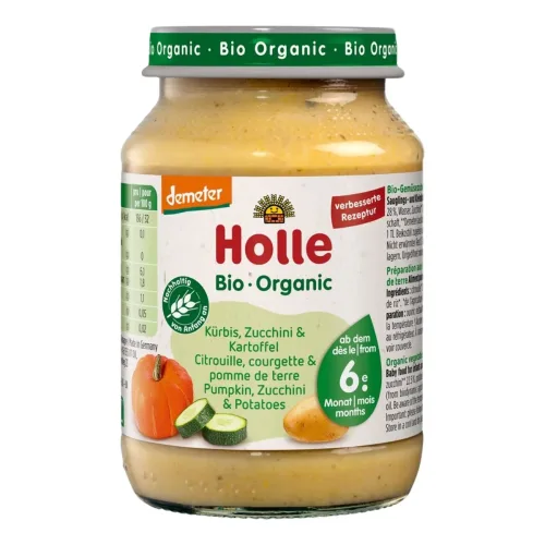 Holle, Holle Kürbis, Zucchini & Kartoffel Bio (190g)