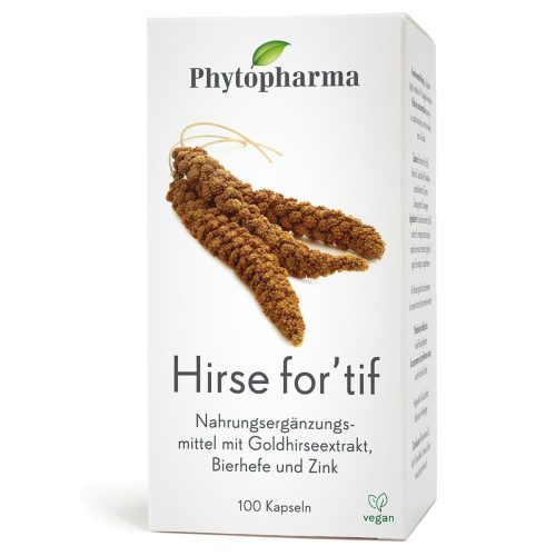 Phytopharma, Phytopharma - Hirse For'tif Kapseln, 100 Stück