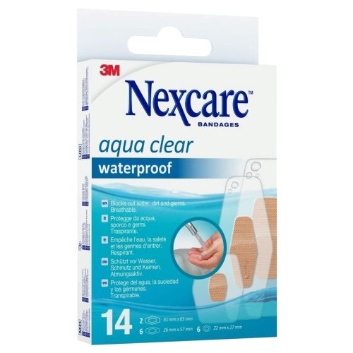 3M Nexcare, 3M Nexcare Aqua Clear waterproof assortiert (14 Stk)