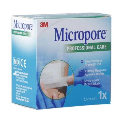 3M Micropore, 3M Micropore Vliespflaster ohne Display, 25mmx5m, weiss (1 Stk)