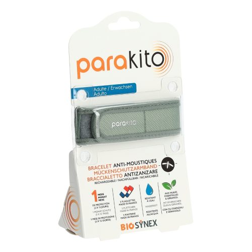 parakito, parakito Mückenschutzarmband für Erwachsene, kaki (1 Stk)