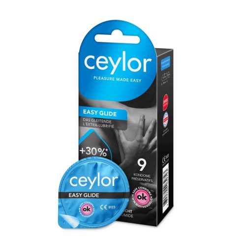 Ceylor, Ceylor Easy Glide Condoms with Lubricant, 9 Stück - Amorana