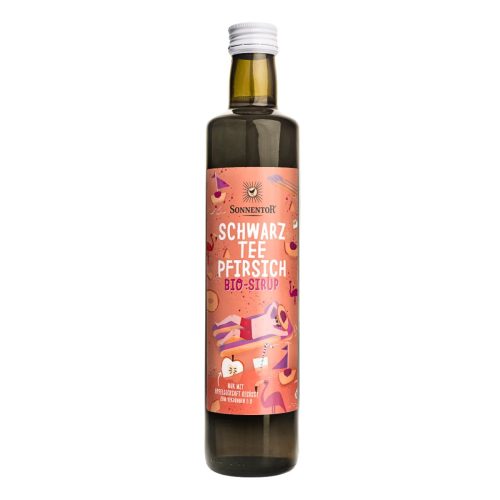SONNENTOR, Sonnentor Schwarztee-Pfirsich Sirup BIO (500ml)