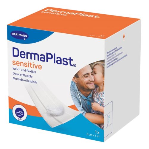 undefined, Dermaplast Sensitive Schnellverband Rolle weiss 8 cm x 5 m