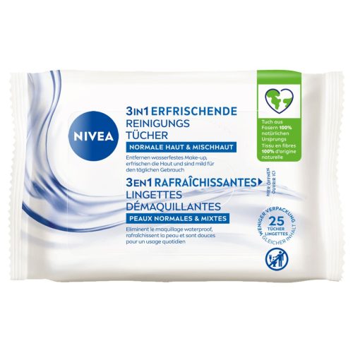 Nivea, NIVEA Erfrischende Reinigungst&uuml;cher 25 Stk