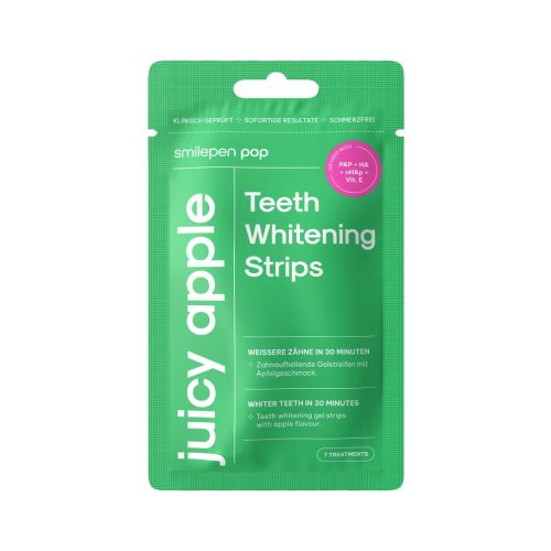 Smilepen Pop, Smilepen Pop - Teeth Whitening Strips 'Juicy Apple', 7 Stück