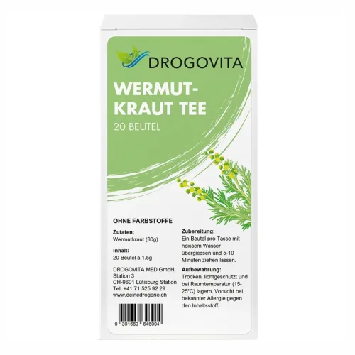 Drogovita, DROGOVITA Wermutkraut Tee (20 Stk)
