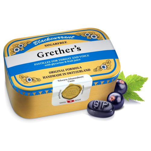 Grether's, Grether's Pastilles Blackcurrant zuckerfrei (440g)