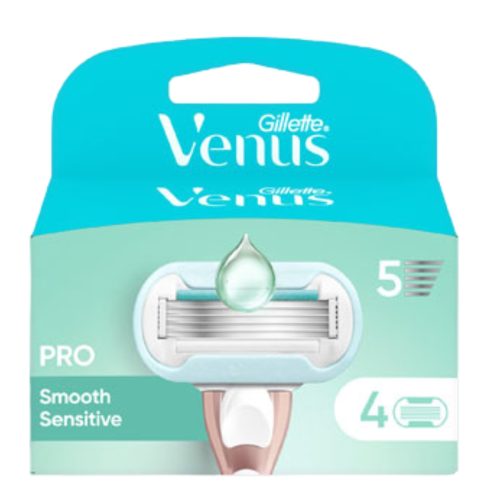 Gillette Venus, Gillette Venus - Pro Smooth Sensitive Damenrasierer für empfindliche Haut, 1 Stück