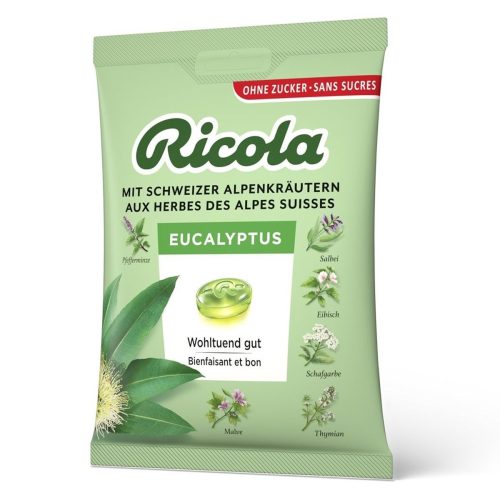 Ricola, RICOLA Eucalyptus Bonbons o Zucker Btl 125 g