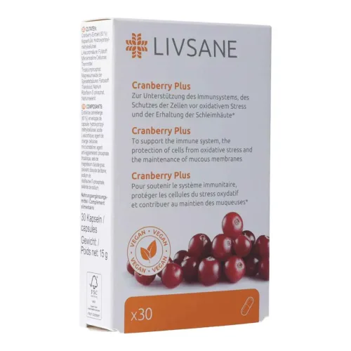 Livsane, Livsane Cranberry Plus - mit Vitamin C, B2 und Selen