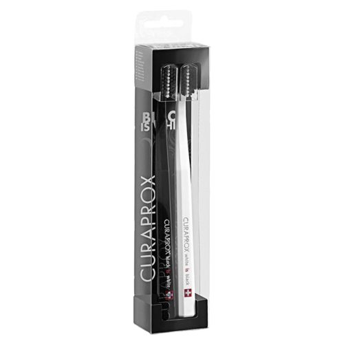 CURAPROX, Curaprox Zahnbürste Black is white 2 Stück