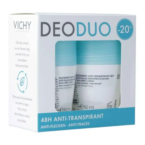 Vichy Deo Anti-Flecken Roll-on 2x 50 ml